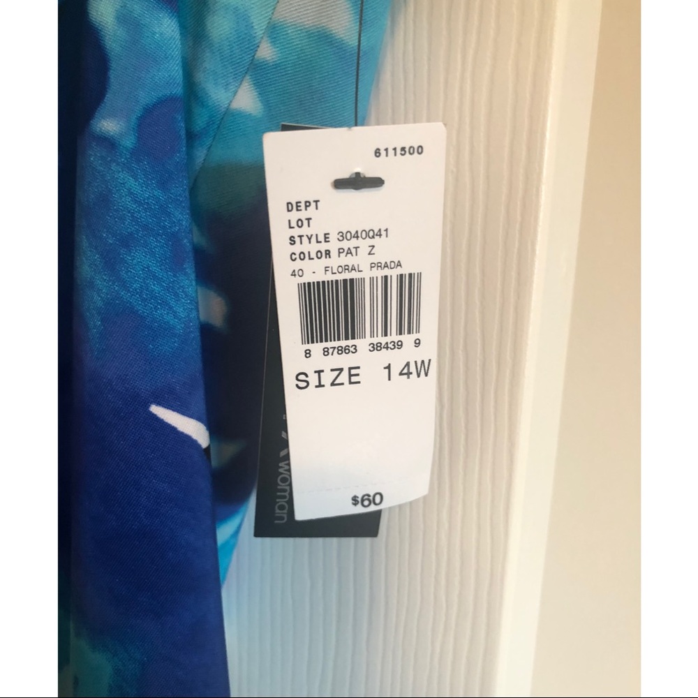 🌟ALYX Sleeveless Blue Floral Dress👗 - Picture 3 of 3